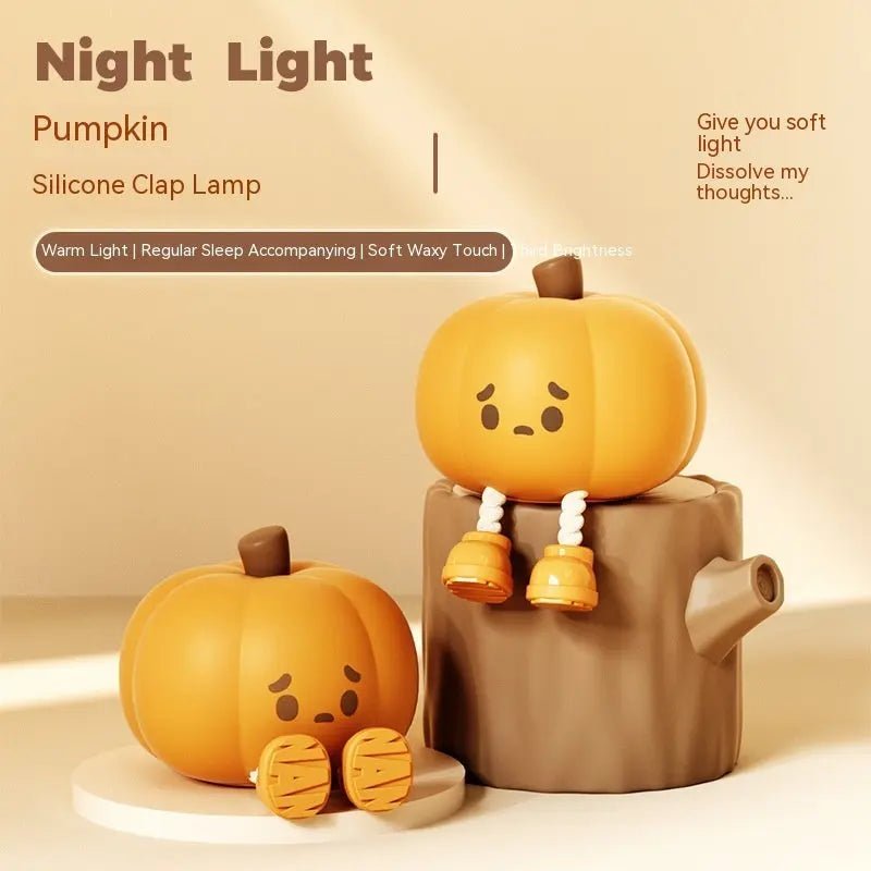Pumpkin Silicone Night Lamp Cute Halloween Pat Light Festaan - Image 3